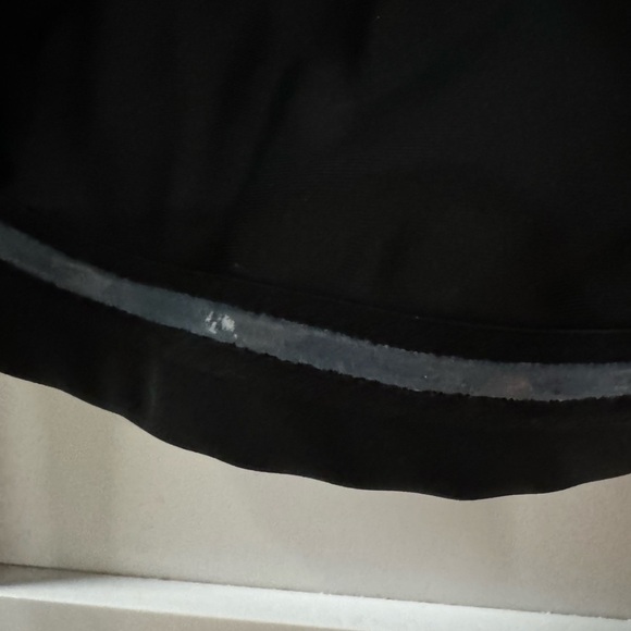 Ruby‎ Ribbon Fully Lined Shapewear Scoop Neck Black Jersey Knit Blouse Large - Picture 5 of 6